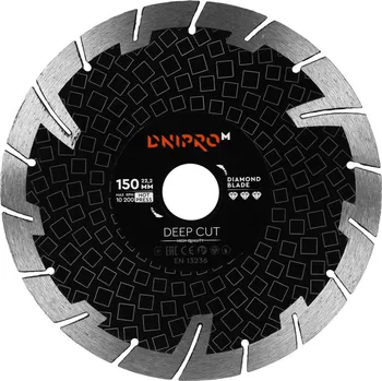 Řezný kotouč Diamantový kotouč Deep Cut 150 22,2 mm Dnipro-M