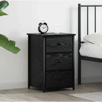 Noční stolek vidaXL Noční skříňka se zásuvkou Černý dub 40 x 36 x 60 cm [871261]