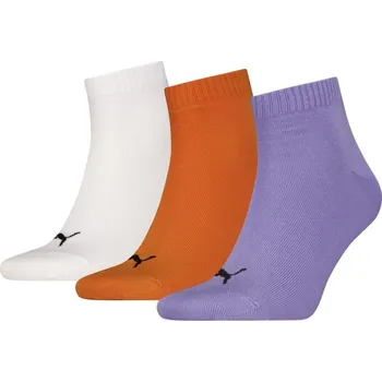 Pánské ponožky Puma Adults Plain Quarter Sock Purple Combo Mens 7-11