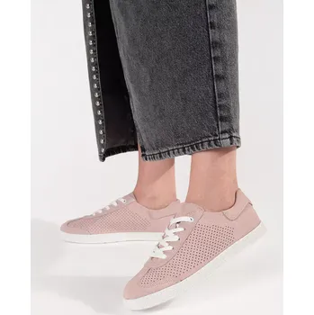 Dámské tenisky Praktické dámské Jasnoróżowy tenisky bez podpatku 39