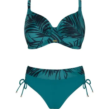 Dámské plavky Dámské tyrkysové plavky Self s nastavitelnými ramínky, tyrkysová 50D-5XL i384_40600111