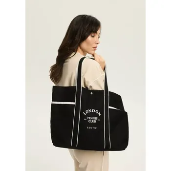 Kabelka Plážová taška Esotiq 44328-99X uni Černá