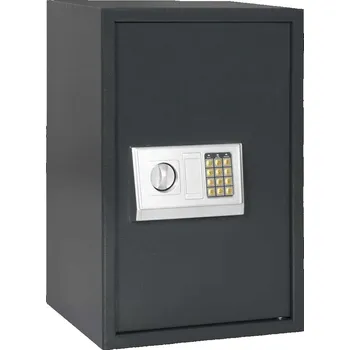 Trezor vidaXL Digitální trezor se zámkem Tmavě šedá 40 x 35 x 60 cm Ocel [42011309]