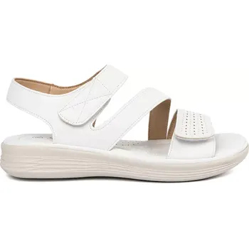 Dámské sandále Pohodlné bílé sandály dámské bez podpatku 38