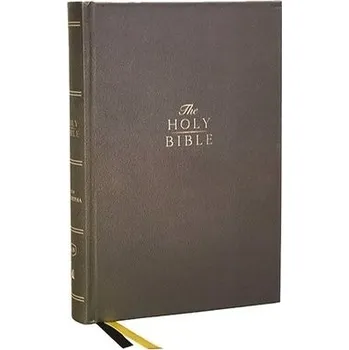 KJV Holy Bible with Apocrypha and 73,000 Center-Column Cross References, Hardcover, Red Letter, Comfort Print: King James Version - Thomas Nelson