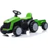 Dětské elektrovozidlo Mamido Dětský elektrický traktor s vlečkou zelený