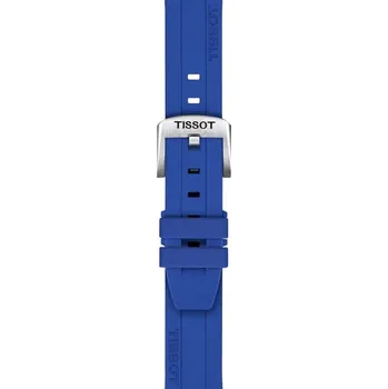 Řemínek na hodinky Silikonový řemínek T852.051.023 18mm, modrý, Quick Release