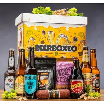 Žertovný předmět Beerboxeo dárkové balení - Plné pivních speciálů + Maso