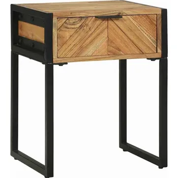 Noční stolek vidaXL Noční skříňka Hnědá 40 x 35 x 50 cm Masivní akáciové dřevo [374105]