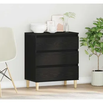 Komoda vidaXL Servírovací skříň Černý dub 60 x 35 x 70 cm kompozitní dřevo [862595]