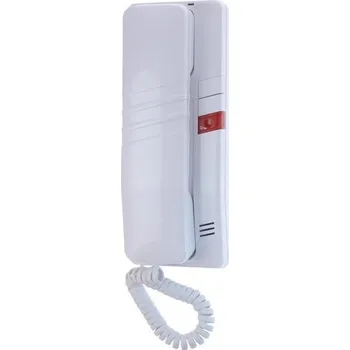 Stolní telefon Domácí telefon Tesla DT93 s 1 tl. na EZ + 8 tl. na protist. , el. vyzvánění, bílý