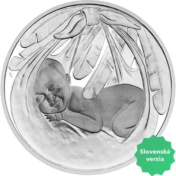 Slovenský tolar k narození dítěte Čáp 2024 proof - 29 g