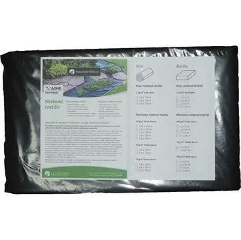 Mulčovací textilie MLD Mulčovací černé netkané textilie 45 g/m2 balíčky, různé varianty rozměrů Rozměr: 1,6 m x 5 m