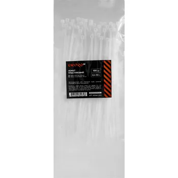 Stahovací páska Stahovací páska bílá 2,5 mm 150 mm, 100 ks, Dnipro-M