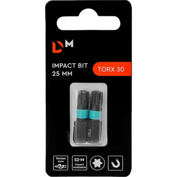 Bit Bit Impact TORX30 25 mm 2 ks. Dnipro-M