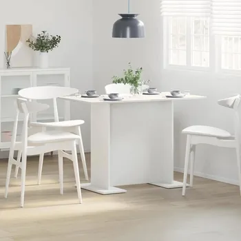 Jídelní stůl vidaXL Jídelní stůl Bílá 110 x 60 x 75 cm kompozitní dřevo [863160]