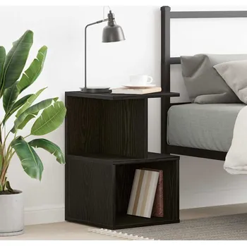 Noční stolek vidaXL Noční skříňka Černý dub 35 x 35 x 55 cm kompozitní dřevo [862617]