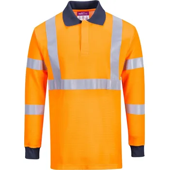 PORTWEST Polokošile Flame Resistant RIS Velikost: M, Barva: oranžová