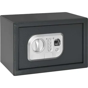 Trezor vidaXL Digitální trezor se zámkem Tmavě šedá 31 x 20 x 20 cm Ocel [42011310]