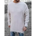 Pánský svetr WX1965 béžový - Dstreet L