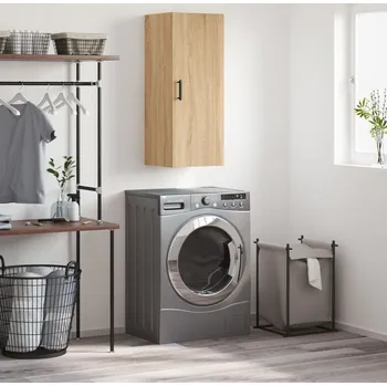 Koupelnový nábytek vidaXL Nástěnná skříňka 34,5 x 34 x 90 cm [828866] Barva: dub sonoma