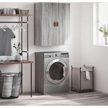 Koupelnový nábytek vidaXL Nástěnná skříňka 69,5 x 34 x 90 cm [828397] Barva: šedá sonoma