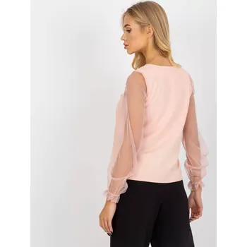 Dámská košile Halenka LK BZ 506666.87P broskvová 38