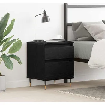 Noční stolek vidaXL Noční skříňka Černý dub 40 x 35 x 50 cm kompozitní dřevo [862965]