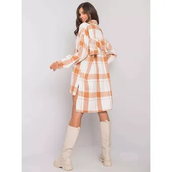 Dámská košile Dámská košile EM KS 180- 1.12X hnědo-bílá - FPrice UNI