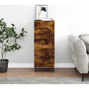 Příborník do zásuvky vidaXL Příborník 34,5 x 34 x 90 cm kompozitní dřevo [828627] Barva: kouřový dub