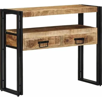 Konferenční stolek vidaXL Konzolový stolek Hnědá 90 x 33 x 75 cm Masivní mangové dřevo [4102742]