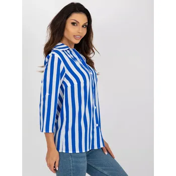 Dámská košile Halenka LK BZ 509300.70P bílo-modrá 36