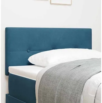 vidaXL LED hlavová deska s LED pásovými světly Modrá 90 cm Polyester [3338107]