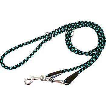 Vodítko pro psa BAFPET Lanové přepínací vodítko UZLÍK (10 mm, 240 cm) - Světle modrá