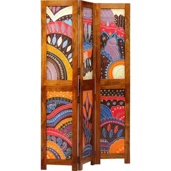 Paraván vidaXL Přepážka Hnědá 105 x 160 cm masivní akáciové dřevo [4016529]