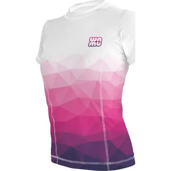 WAMU® ČR Dámské funkční tričko s krátkým rukávem WAMU Mozaika růžové trio Velikost: 38