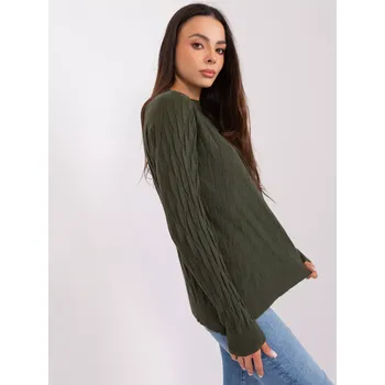 Dámský svetr Svetr AT SW 2326.37X tmavě khaki jedna velikost