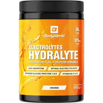Iontový nápoj BodyWorld Electrolytes Hydralyte 500 g, broskev-mango
