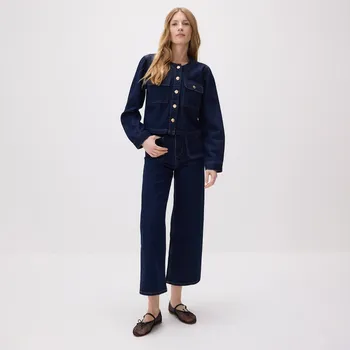 Reserved - Džíny culottes - tmavomodrá - YT203-59J - YT203-59J-38-2