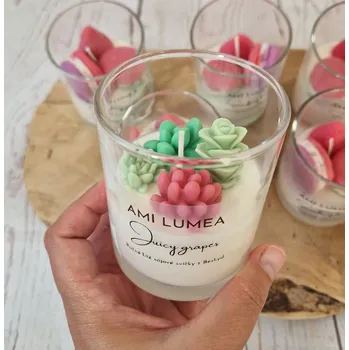 Svíčka AMI LUMEA Sójová svíčka AMI LUMEA, Sukulenty s vůní ovoce