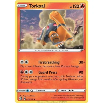 Karetní hra Torkoal - 23/172 - Brilliant Stars Typ karty: Reverse Holo