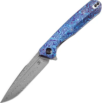 Kansept Qilin Damascus, Timascus s modrými damascénskými střenkami K1047A4