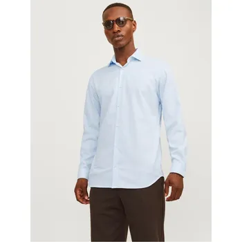 Pánská košile Jack and Jones Parker Long-Sleeve Patterned Shirt Chambray Blue XL