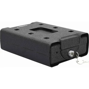 Trezor vidaXL Bezpečnostní schránka na auto Černá 22 x 16 x 7 cm Ocel [42011320]