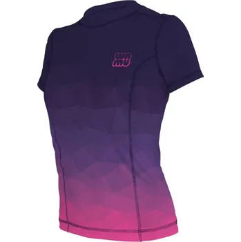 Dámské tričko WAMU® ČR Dámské funkční tričko s krátkým rukávem WAMU Mozaika fialová Velikost: 46