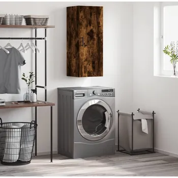 Koupelnový nábytek vidaXL Nástěnná skříňka 34,5 x 34 x 90 cm [828866] Barva: kouřový dub