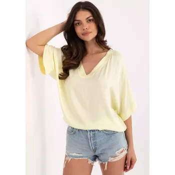 Dámská košile Halenka TW BZ BI 3228.75 světle žlutá L