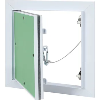 Plot vidaXL Přístupový panel Zelená a stříbrná 30 x 30 cm [4018455]