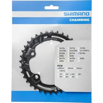 Klika na kolo SHIMANO převodník SH FC-M4100 2x10, 36 zubů, černý