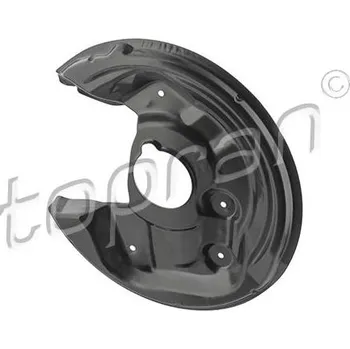 Brzdový kotouč Ochranný plech proti rozstřikování, brzdový kotouč TOPRAN 117 967